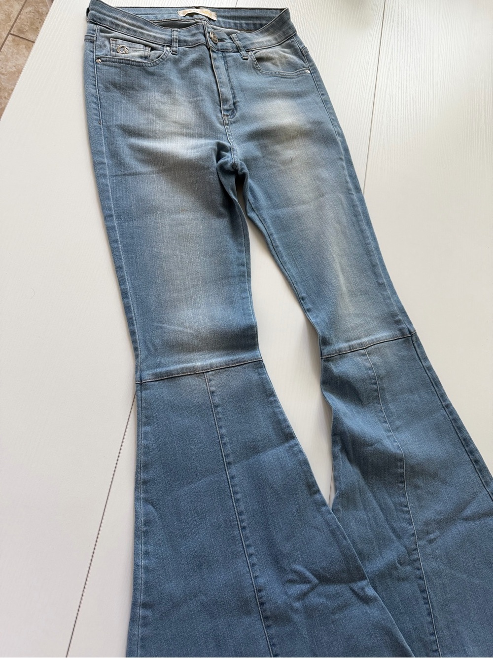 Carmen Steffens Flare Stretch Jeans Women’s Size M BR 40
